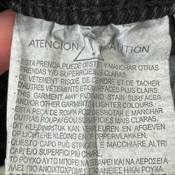 NWT Zara Black Elastic Paper Bag Waist Ultra High Rise 100% Cotton Jeans Size XL - Picture 14 of 16